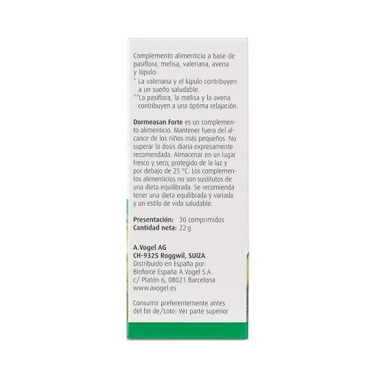 A. Vogel Dormeasan Forte 30 Comprimés