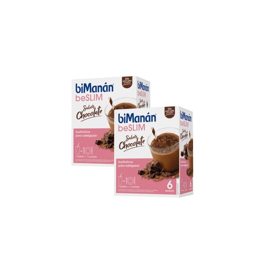biManán beSlim Shake de Chocolat 2x6 unités