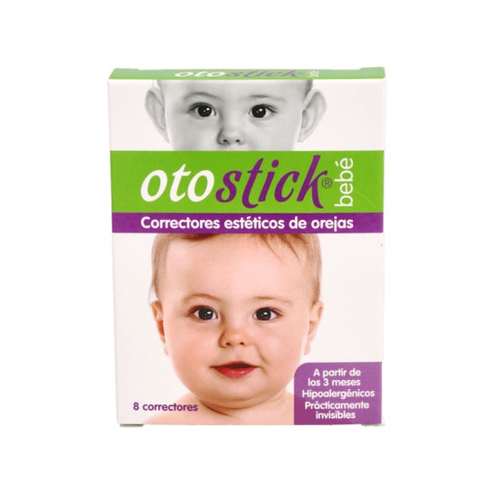 Otostick Bébé | Correcteur d'oreille cosmétique | Il contient 8 correcteurs  + un bonnet de protection bébé | à partir de 3 mois