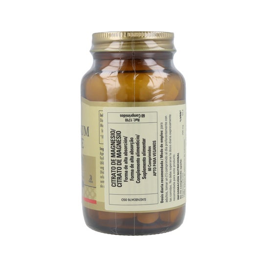 Solgar Magnésium Citrate 60 Comprimés