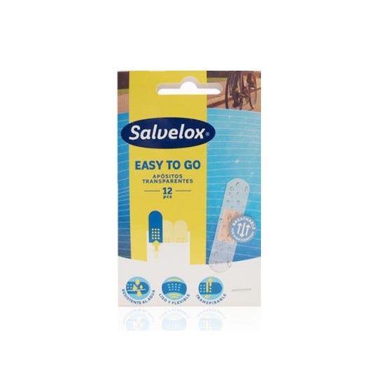 Salvelox Easy To Go Pansement Adhésif Transparent 12uts