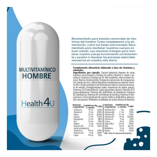 Health4U Multivitamínico hombre 30caps