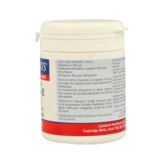 Lamberts Vitamina E 250ui 100cáps Vitamina E 250ui 100cáps