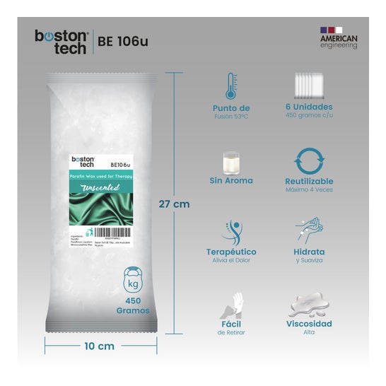 Boston Tech Cera Parafina Pura sin Aroma 3Kg