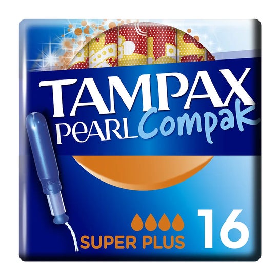 Tampax Pearl Compak Super Plus Tampons 16 pièces