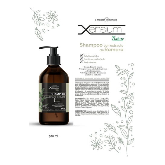 Xensium Nature Shampooing à l'extrait de romarin 500 ml