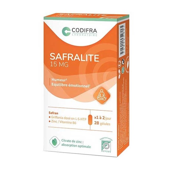 Codifra Safralite Amélioration d?Humeur 15mg x 28 gélules