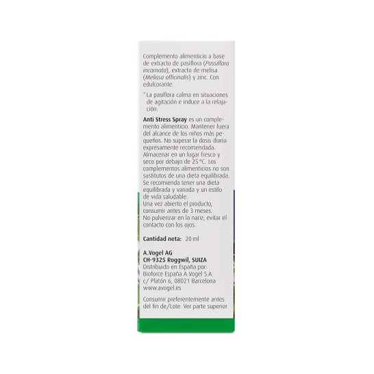 A. Vogel Anti Stress Spray 20 ml