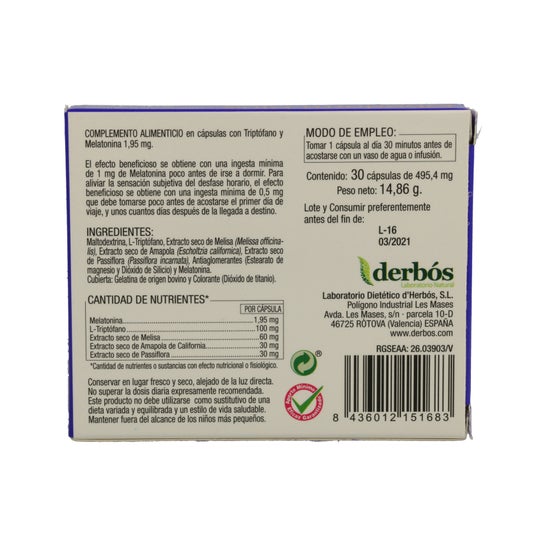 Derbos Obedorm Plus 30caps