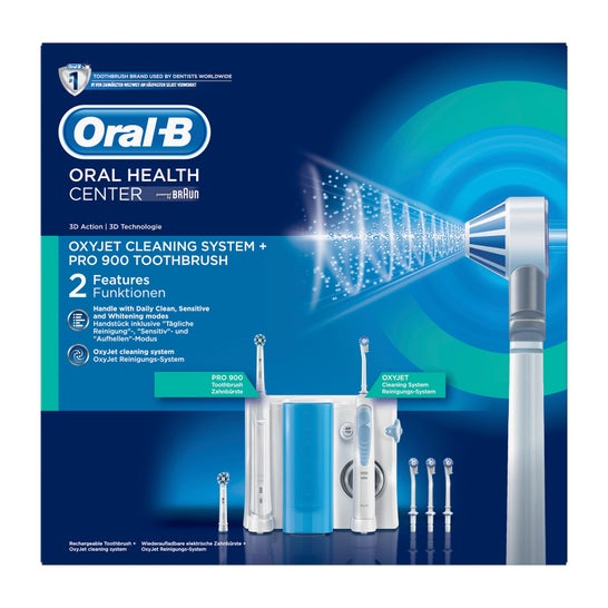 Oral-B Pack Irrigateur Dentaire Oxyjet + Brosse à Dents Électrique Pro 900