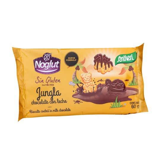 Santiveri Noglut Biscuits Jungle Choco Lait Choco 60g S