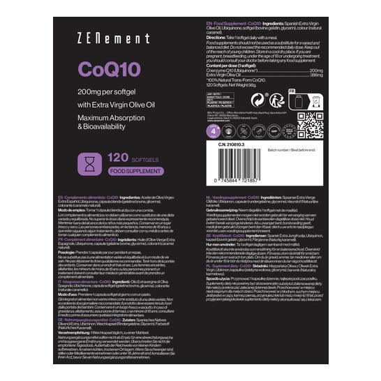 Zenement Coenzyme Q10 200mg 120caps