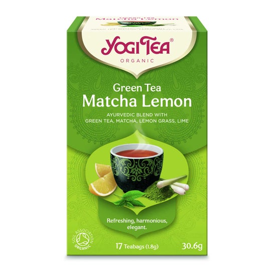 Thé Yogi Thé Vert Thé Vert Citron Mate Bio 17 Sacs
