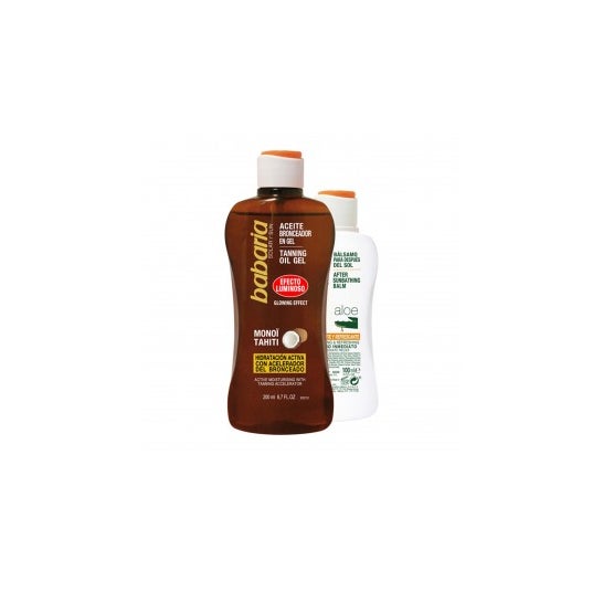 Babaria Gel Protecteur Solaire Huile Solaire Monoï Tahiti 200ml + Après-Su