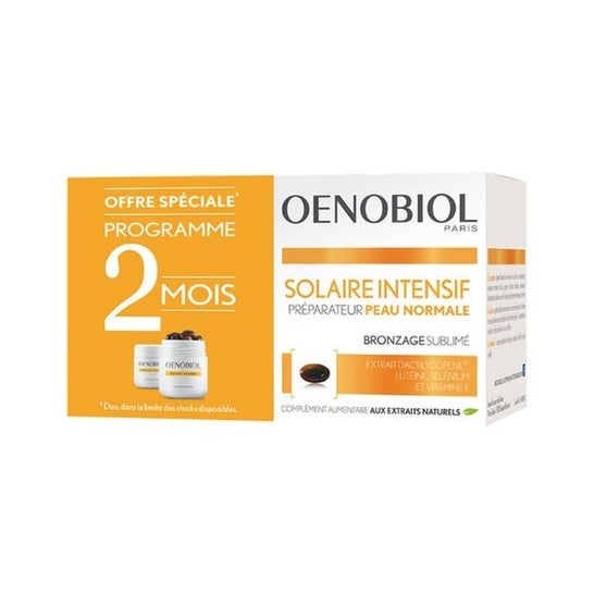Oenobiol Solaire Intensif Préparateur Peau Normale 2X30 Capsules