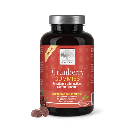 New Nordic Cranberry Gummies Vegan 60uts