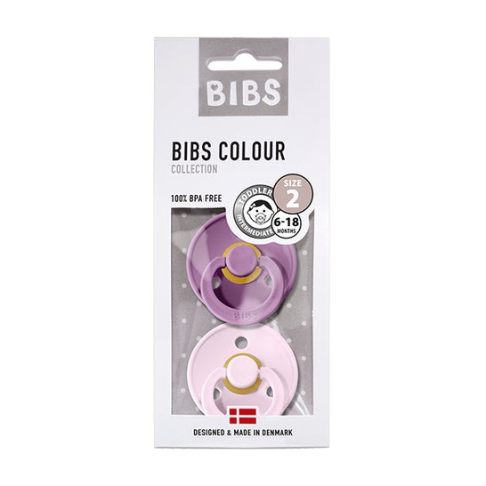 Bibs 2 Colour Night Collection Tétines +6 Mois Taille 2 Vanilla Oak 2  Pièces