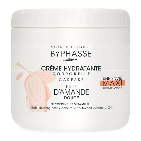 Byphasse Crème Corporelle Hydratante Amande Douce 500ml