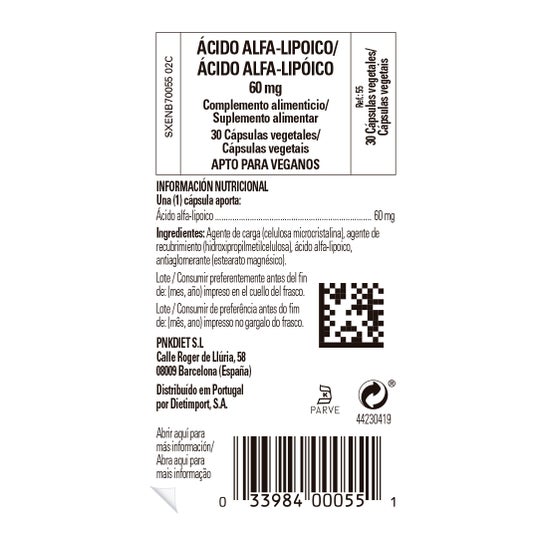 Solgar Acide Alpha Lipoïque 60mg 30 gélules Végétales