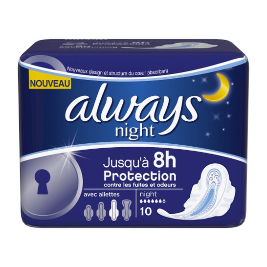 Always Ultra Night Protection Wipes 10ud
