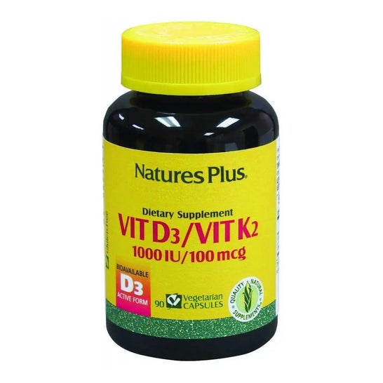 Natures Plus Vit D3 & K2 90caps Natures Plus Vit D3 & K2 90caps