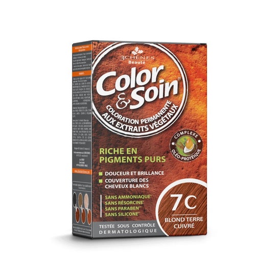 Color & Soin Kit Coloration Permanente 7C Blond Terre Cuivré