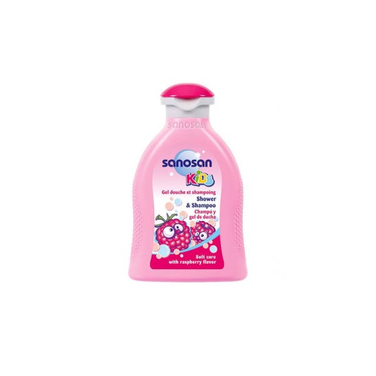 Shampooing et gel à la framboise Sanosan pour enfants 200ml