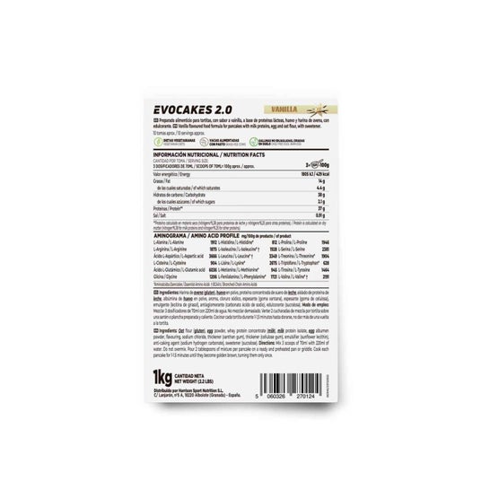 HSN Evocakes 2.0 Tortitas Proteicas Vainilla 1kg