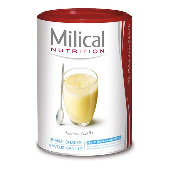Milical Hyperproteiné Milk shake Hyperprotéinés Vanille 18 boissons
