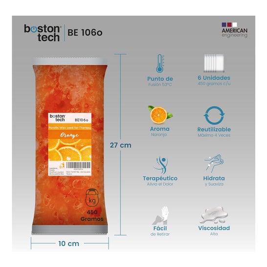 Boston Tech Cire Paraffine Pure Orange 3000g