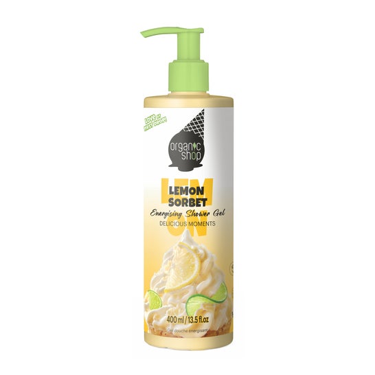 Organic Shop Gel Douche Énergisant Sorbet Citron 400 ml