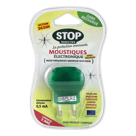 Stop Insectes Anti-Moustiques Électronique Effet Veilleuse 1ut