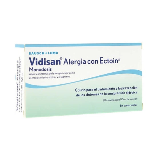 Vidisan Allergie avec Ectoïne 20 monodoses