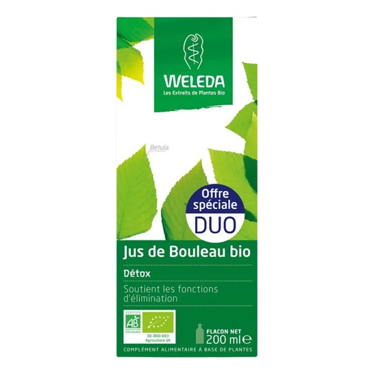 Weleda Pack Détox Jus de Bouleau Bio 2x200ml