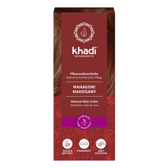 Khadi Teinture Henné Naturelle Brun Acajou 100g