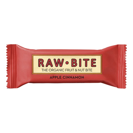 Raw Bite Pack Barres Biologiques Pomme Et Cannelle 12x50g