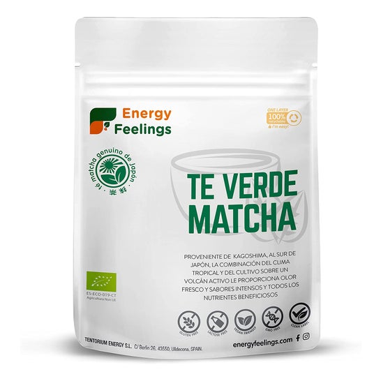 Energy Feelings Te Verde Matcha Polvo Eco Vegan Sin Gluten 200g