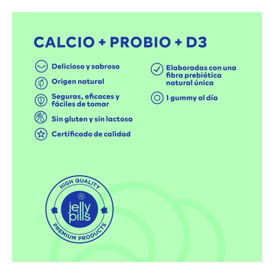 Jelly Pills® Essentials Kids Calcio + Probio + D3 70 Gummies