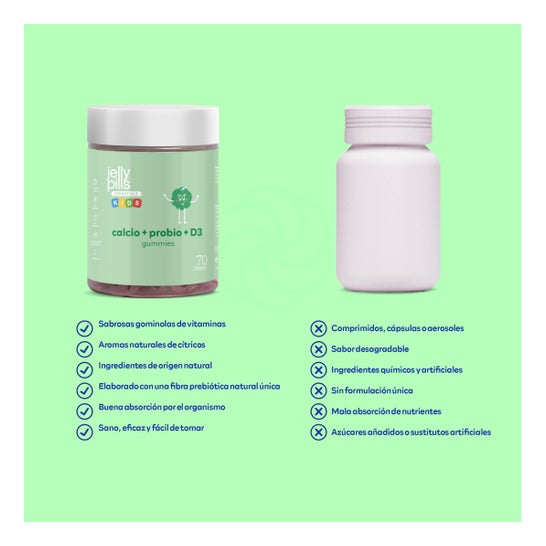 Jelly Pills® Essentials Kids Calcio + Probio + D3 70 Gummies
