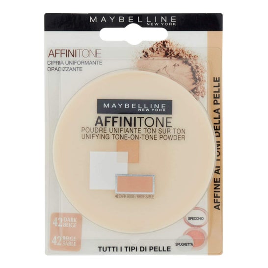 Maybelline Affinitone Poudre Unifiant Nro 42 Dark Beige 9g