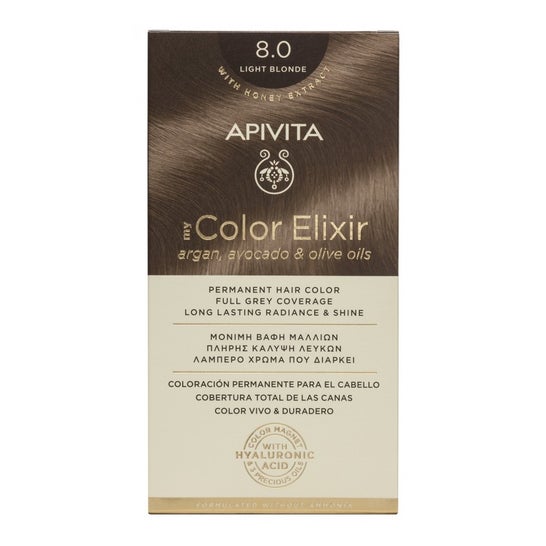 Apivita My Color Elixis Kit de coloration pour cheveux blond clair 8.0