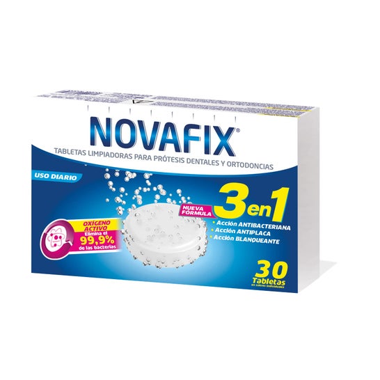 Novafix comprimés antibactériens 3 en 1 30 pièces