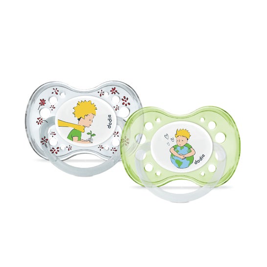 Dodie Sucettes Petit Prince Terre +18M Silicone 2uts