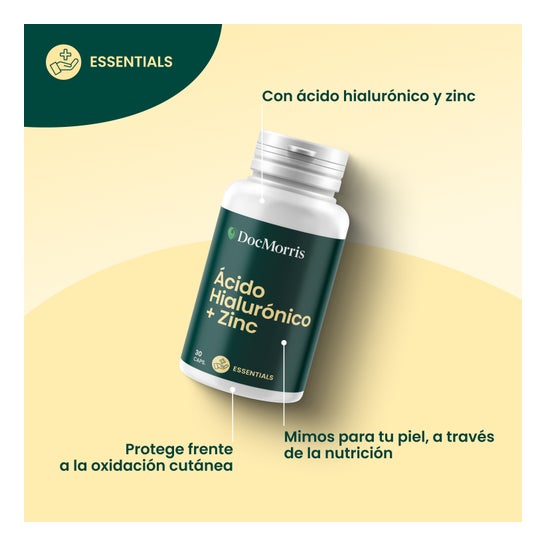 DocMorris Acide hyaluronique + Zinc 30 Gélules