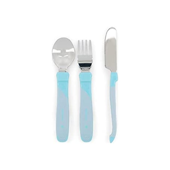Set de couverts Twistshake 12 Mois Bleu