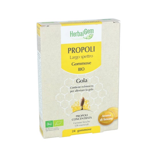 Herbalgem Propolis à large spectre 24 Bonbons