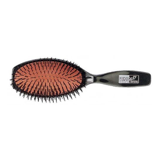 Eurostil Brosse à soufflets en bois à large manche en nylon