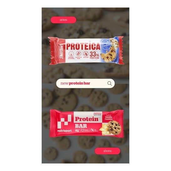 Nutrisport Pack Barre Protéinée Noisette Praline 24x44g Nutrisport Pack Barre Protéinée Noisette Praline 24x44g