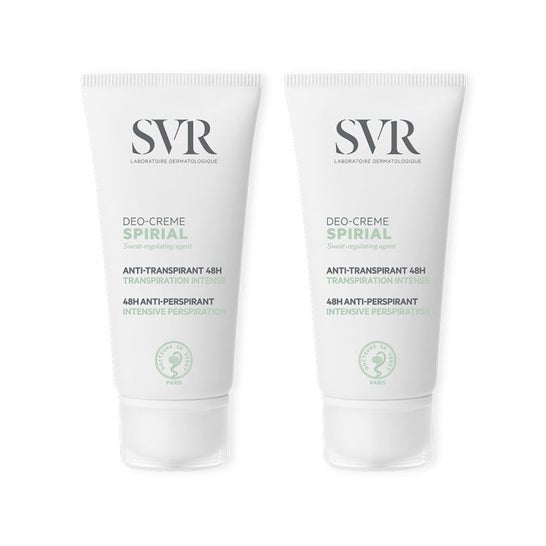 SVR Spirial Deo-Creme Déodorant Anti transpirant Crème 2x50ml