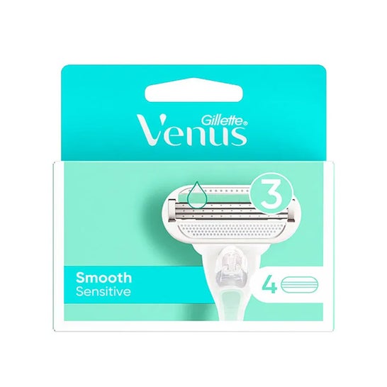 Gillette Venus Smooth Sensitive Recharge Rasoir 4uts